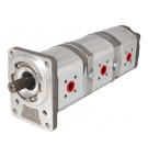 3-section hydraulic pump, replacement for Kubota 307012-8170